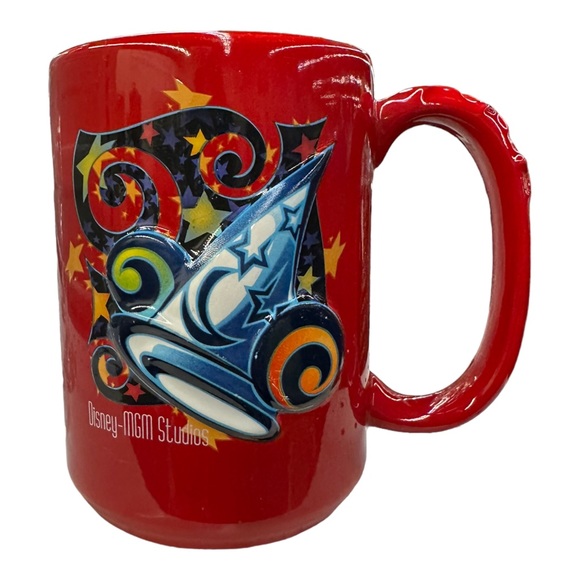 Disney MGM Studios 3D Sorcerer's Apprentice Hat Red 10oz. Coffee Tea Cup Mug - Picture 2 of 8